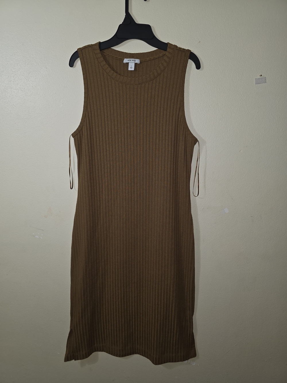 Lane Bryant Sleeveless Ribbed Midi Dress - Brown